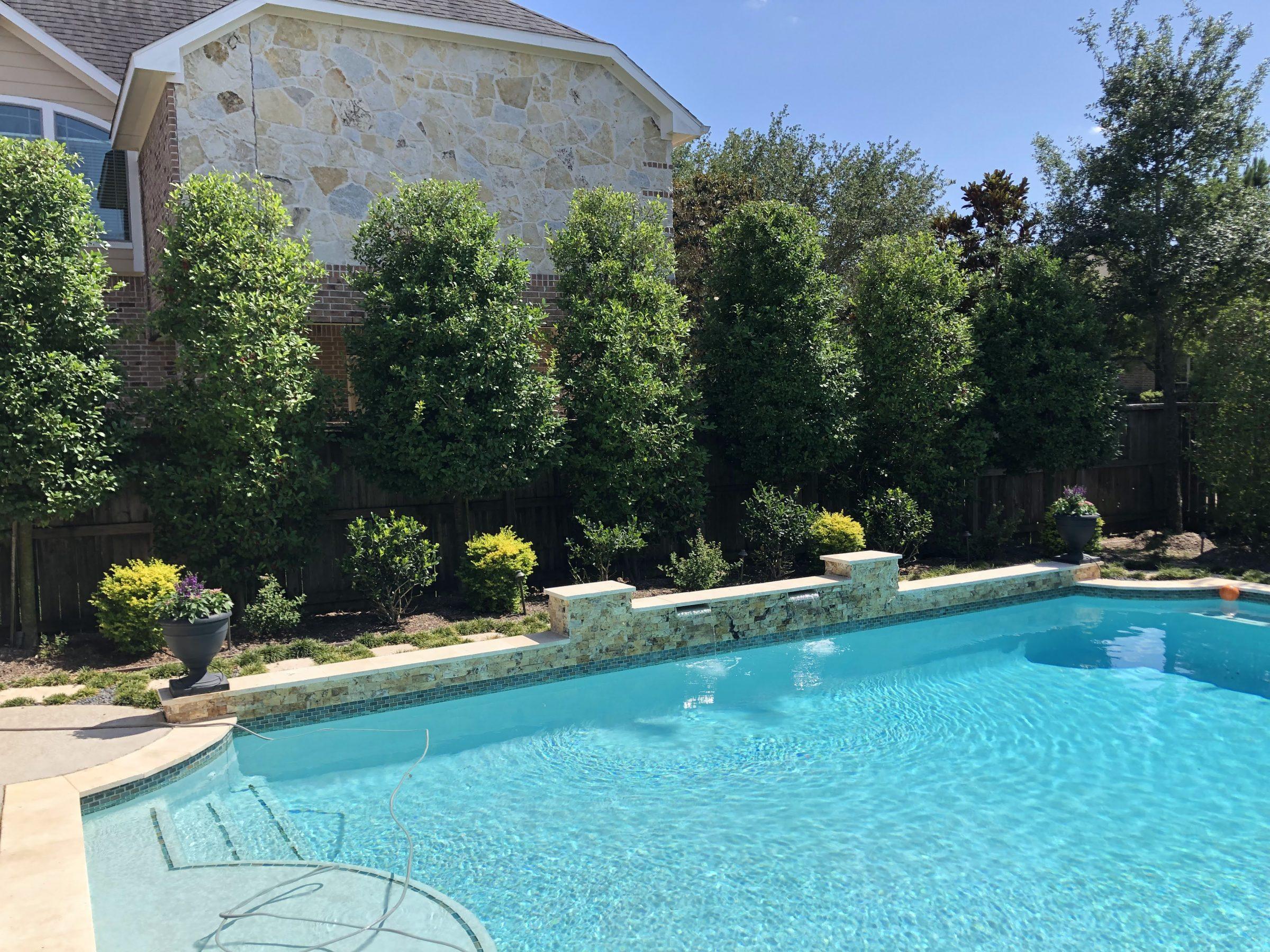 pool landscaping katy tx, jmas landscaping